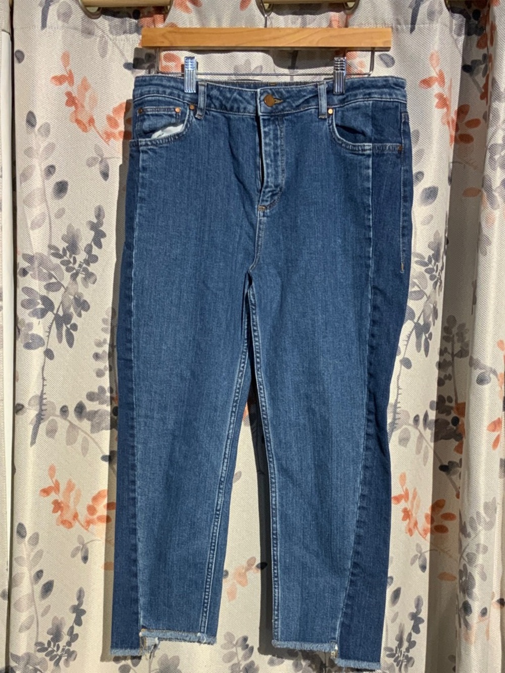 Boden Two-Tone Blue Cropped Jeans US Size 10P